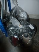 Two bags containing assorted kettles