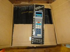 *Box containing solar cell fal calculators