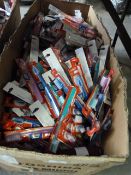 *Box containing a quantity of Colgate toothbrushes