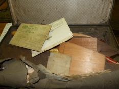 Box containing assorted tools, etc