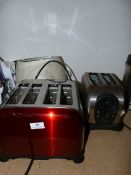 Three assorted toaster