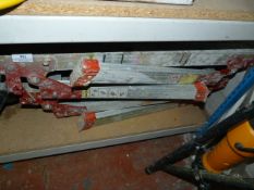 Two decorator's trestles