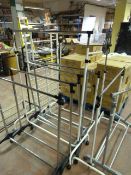 Large quantity of domestic garment rails