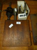 A PItter Gauge Surface Plate, 3 Lathe Centers and a Tapmatic Model A