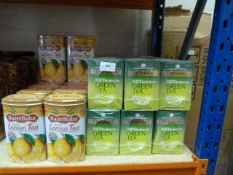 *Large quantity of assorted teas including green, lemon, etc