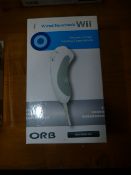 *Three boxed Wii nunchucks