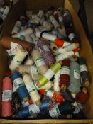 Box containing a quantity of texere yarns