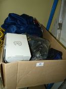 Box containing assorted PPE