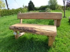 Rustic 2 seat bench