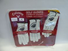 *Callaway 3 Pack Golf Gloves