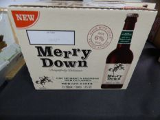 *2 Cases Containing 8 50ml Bottles of Merry Down Medium Cider