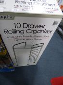 *10 DRAWER ROLLING CART