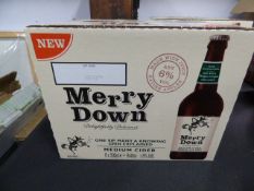 *2 Cases Containing 8 50ml Bottles of Merry Down Medium Cider