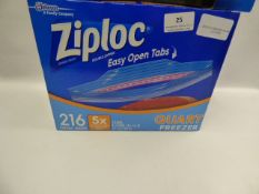 *ZIPLOC FREEZER QUART