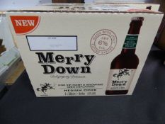 *2 Cases Containing 8 50ml Bottles of Merry Down Medium Cider