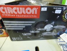 *CIRCULON COOKWARE 13PCE