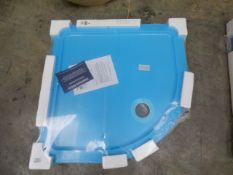 *Cooke and Lewis 900mm by 900mm by 45mm deep Durastone Corner Shower Tray