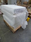 *Pallet containing shop units in white