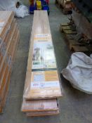 *Six Packs Containing Easiloc Floor master Laminate flooring in light oak finish. Each pack covers