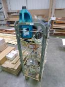 *Galvanised Trolley Containing Assorted Hand Tools, Welly Boots, Etc