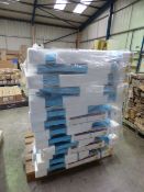 *Pallet Containing Thirteen Cooke and Lewis Durastone Corner Shower Trays 900mm by 900mm by45mm