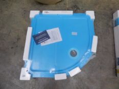 *Cooke and Lewis 900mm by 900mm by 45mm deep Durastone Corner Shower Tray