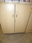 *Light beech cupboard