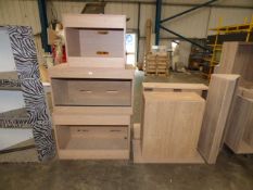 *Three unfinished reptile vivariums