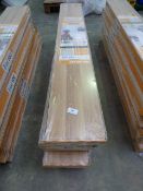 *Six Packs Containing Easiloc Floor master Laminate flooring in light oak finish. Each pack covers