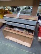 *Joiners Tool Box Containing Assorted Hand Tools, Drill Bits, Etc