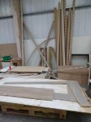 *Assorted cardboard tubing and two pallets of assorted sheet MDF and chipboard