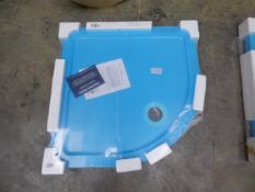 *Cooke and Lewis 900mm by 900mm by 45mm deep Durastone Corner Shower Tray