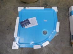 *Cooke and Lewis 900mm by 900mm by 45mm deep Durastone Corner Shower Tray