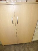 *Light beech effect cupboard