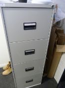 *Cream Four Drawer Foolscap Filing Cabinet, Desk Fan, Etc