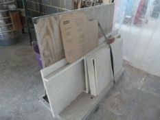 *Galvanized Stillage Containing assorted Marble