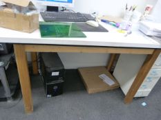 *Beech Framed Table with Granite Top