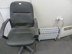 *Office Chair and Two Convector Heaters