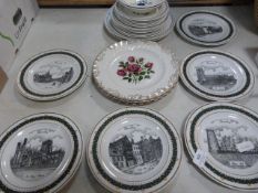 Collection of Decorative Wall Plates Including, Local Scenes