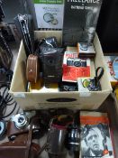 Box Containing Early Photograph Equipment, Cameras, Etc