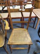 Edwardian Bedroom Chair with Bergere Seat