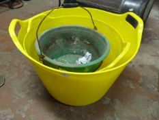 Four Plastic Buckets