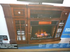 Chimney Free Fire in Dark Oak Surround