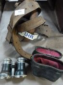 Leather Luggage Strap and a Pair of Opera Glass