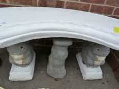 Cast Concrete Squirrel bench