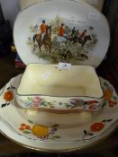 Three Meat Plates and a Planter