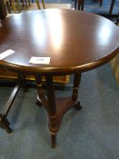 Circular Mahogany Occasional Table