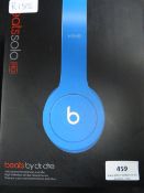 Set of Beats Solo Headphone Blue