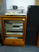Nathan Hi-Fi Unit with Techniques Stacking System Including; Tape Deck, CD Player, Tuner,