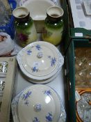 Two Tureens, A Pair of Vases and a Potty